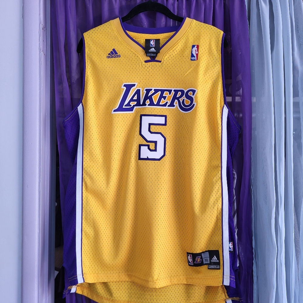 Vintage Jordan Farmar NBA Lakers Jersey, Authentic Adidas Youth XL